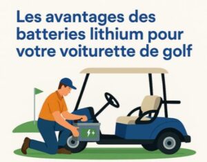 avantage batterie lithium golfette